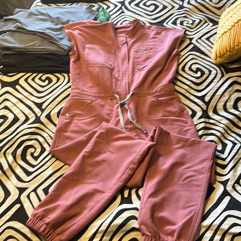 Figs jumpsuit on worn once. Very cute and received many compliments.